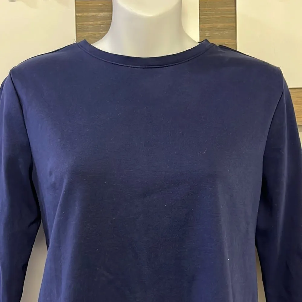 Isaac Mizrahi Live! Essential Pima Cotton Crewneck Knit Top - Image 3