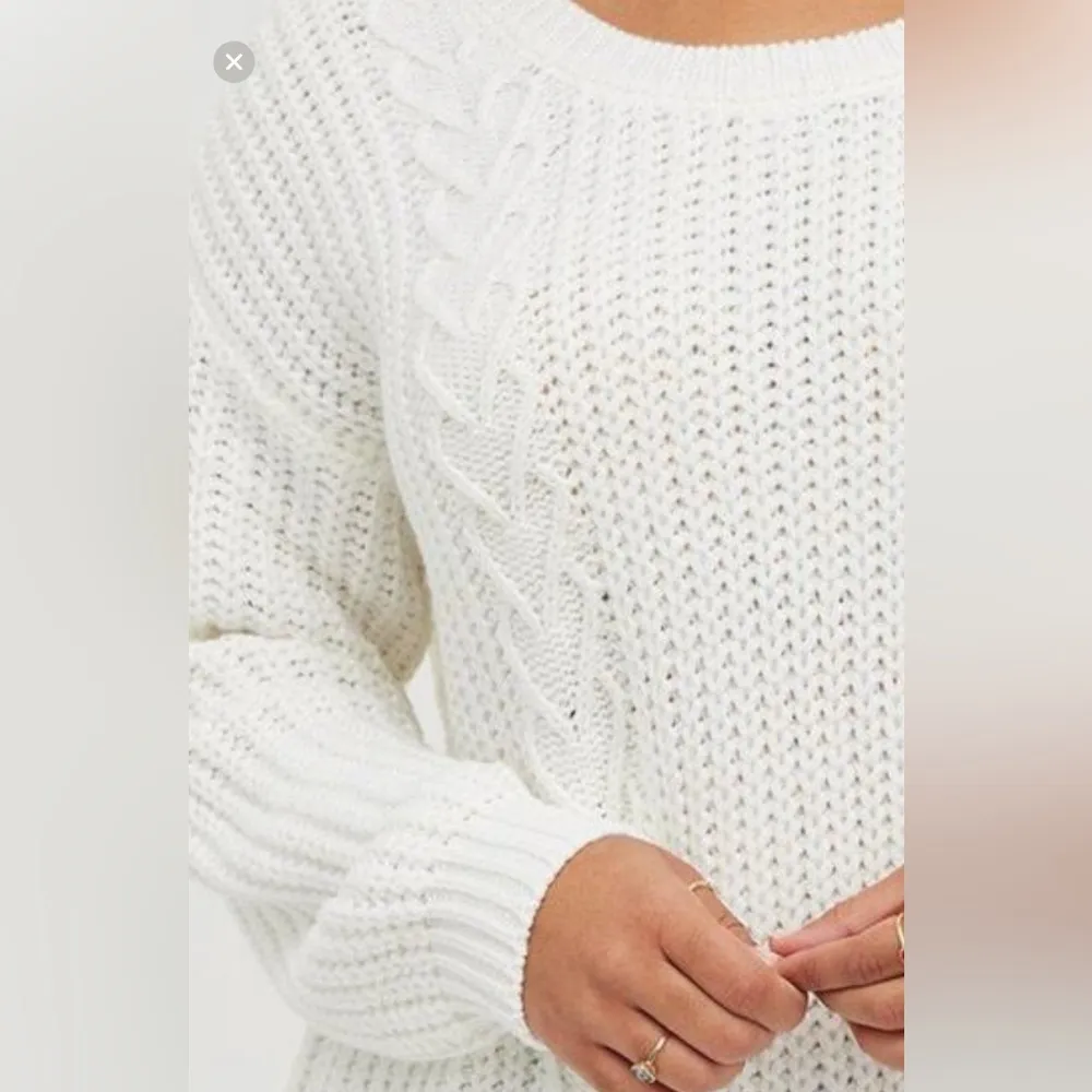 NWT Torrid Heart pattern white sweater - Image 3