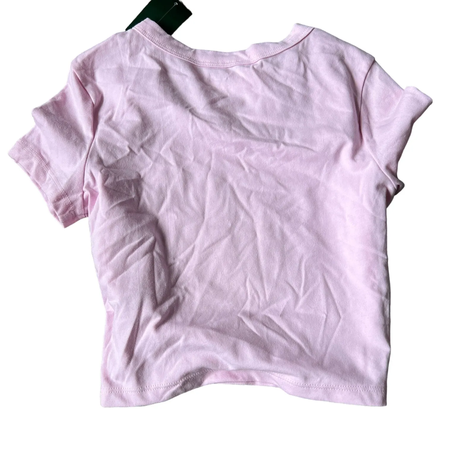 Wild Fable Women's Light Pink Short Sleeve Cropped T-Shirt - Size XXS -NWT - Image 5