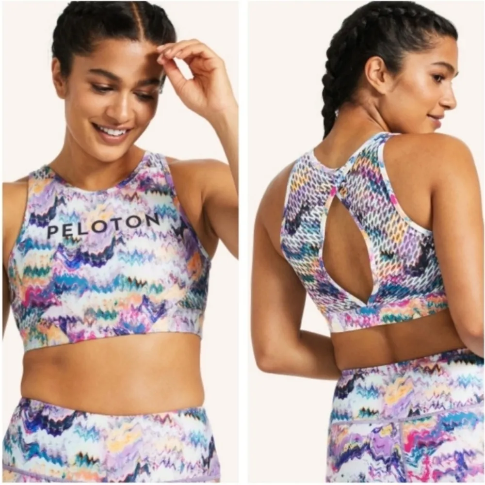 Peloton River Rock High Neck Bra Size Small - Image 2