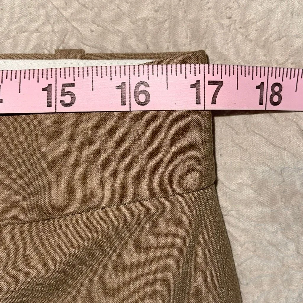 Ann Taylor Loft Womens Straight Leg Trousers Dress Pants‎ Brown Size 8 - Image 7