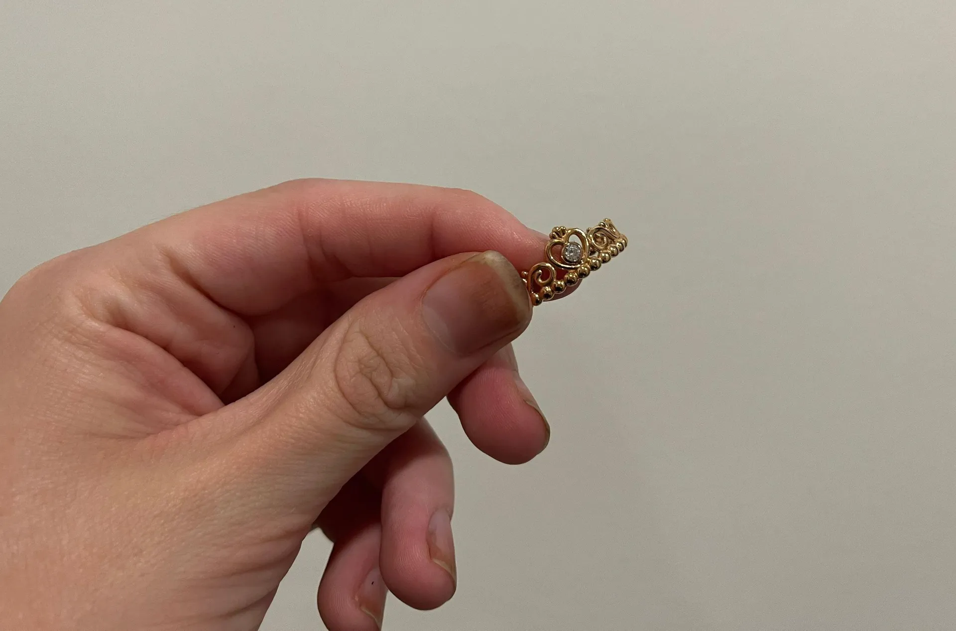 Pandora gold Crown Ring - Image 2