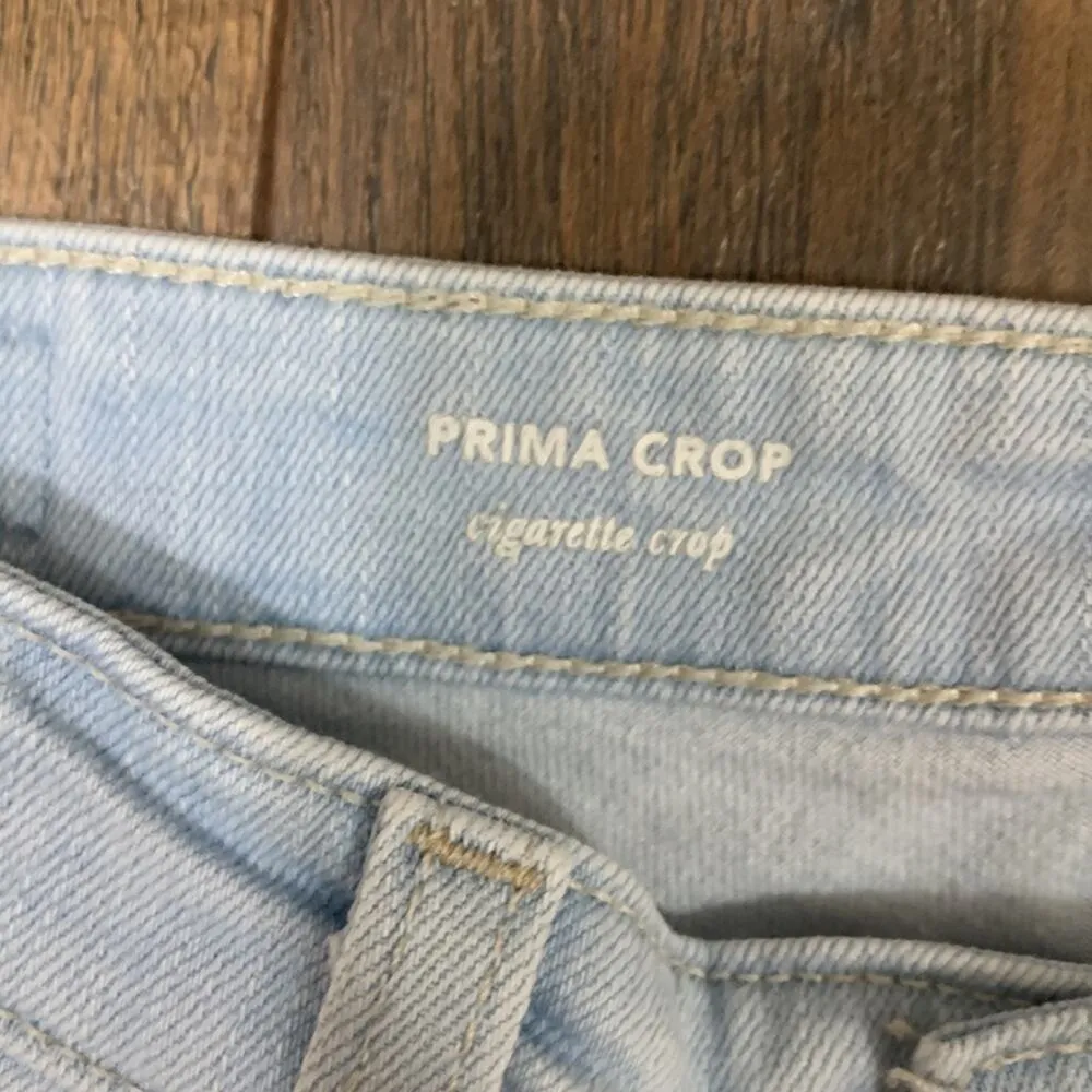 AG Adriano Goldschmied AG-ED Denim Prima Crop Cigarette Crop Light Wash Jeans - Image 2