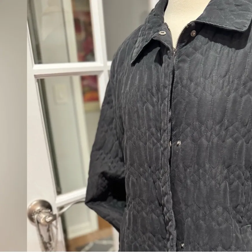 Bernardo  Black Quilted Lined Jacket - Image 8