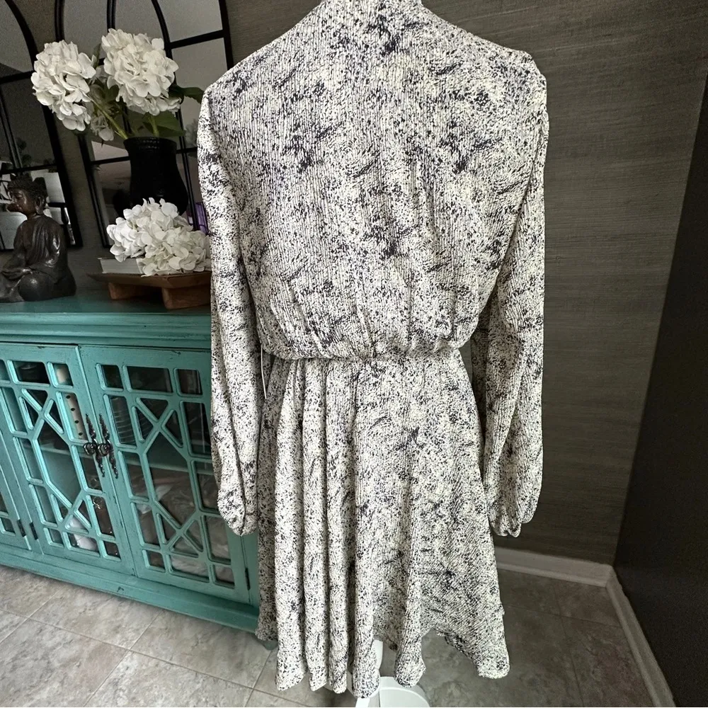 Floret Studios Sheer Long Sleeve Spring Summer Mini Dress | Boho | Size XS White - Image 8