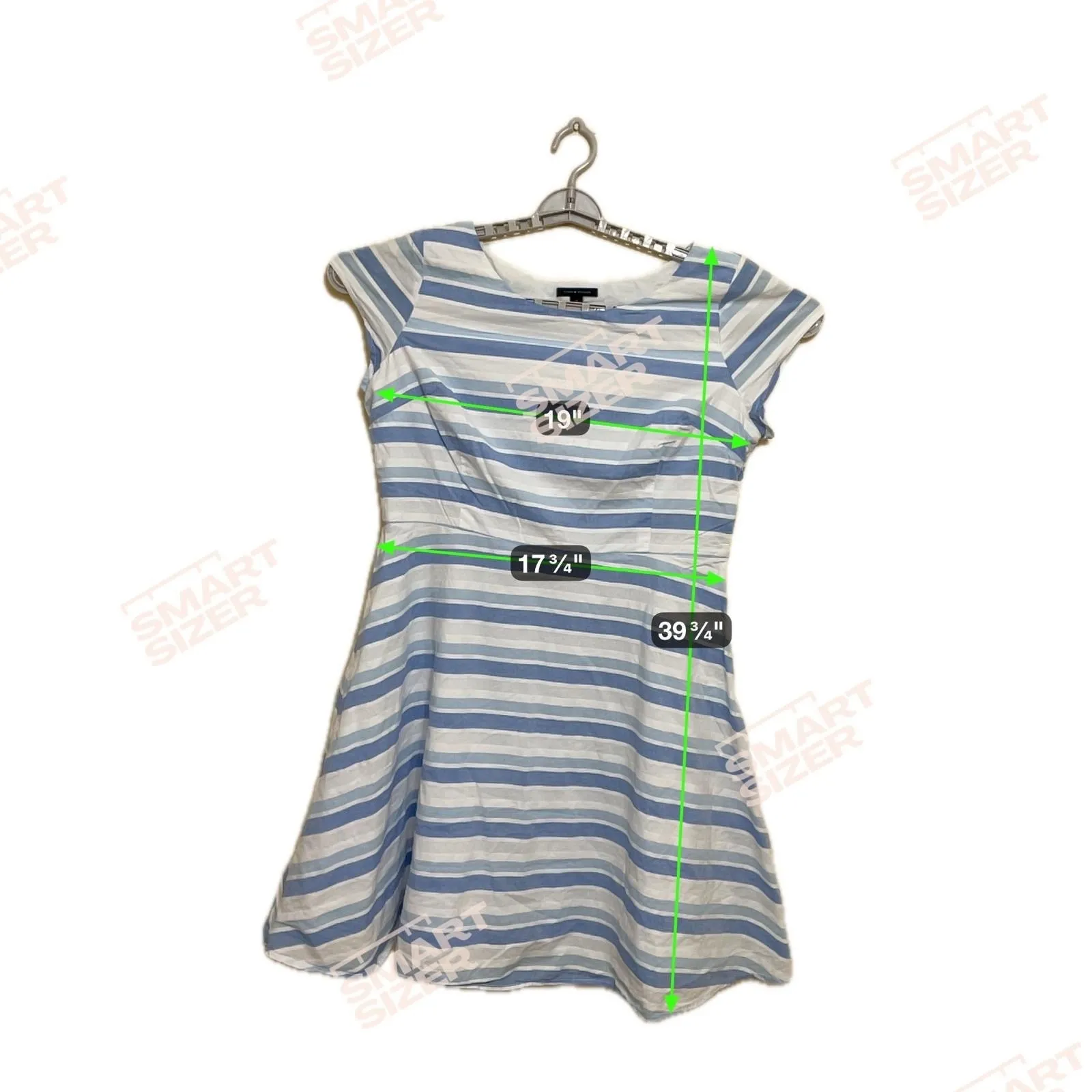 Tommy Hilfiger Women  blue white stripe cotton dress size 16‎ - Image 12