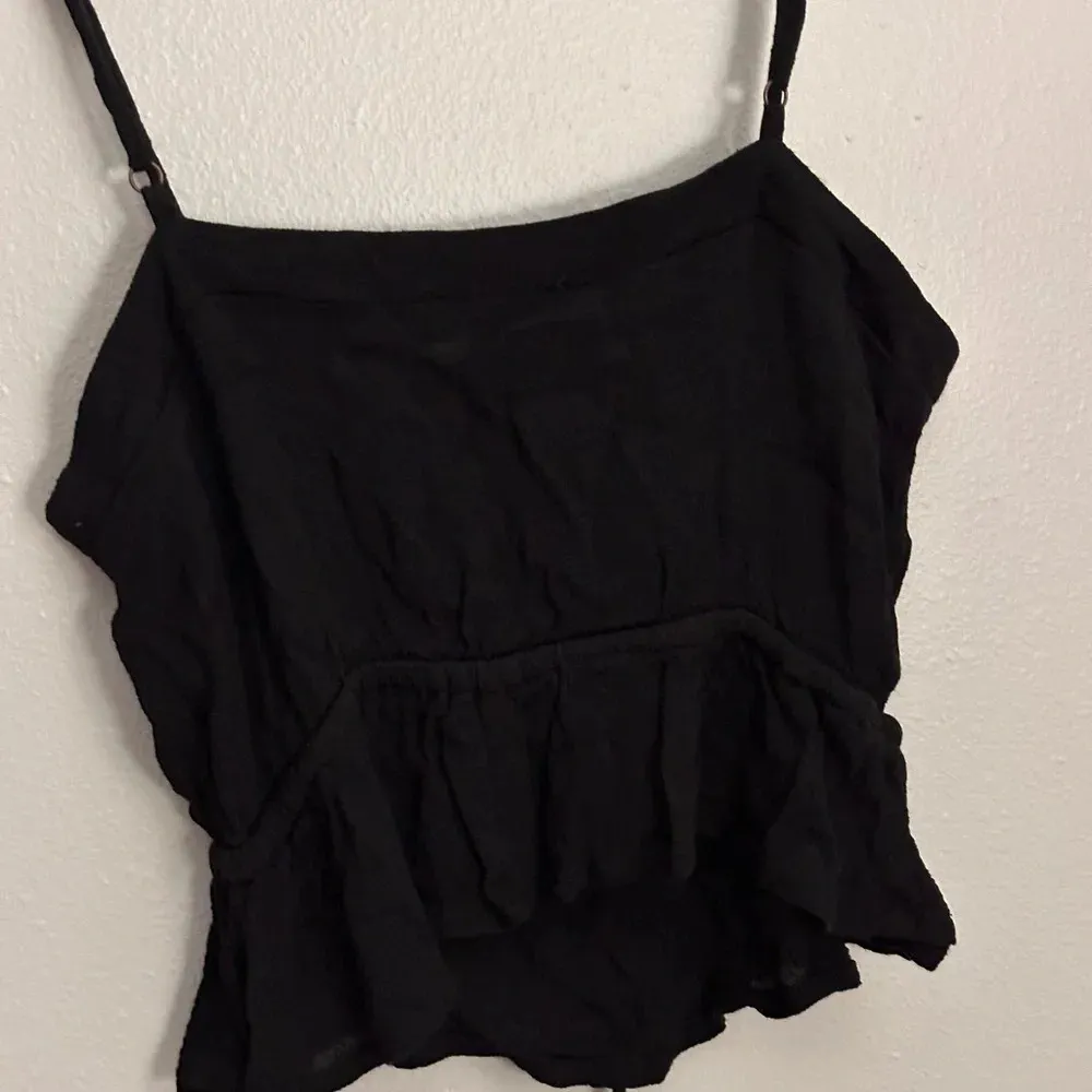 Forever 21 Women Black tie front button up‎ sleeveless cami crop top Small - Image 8