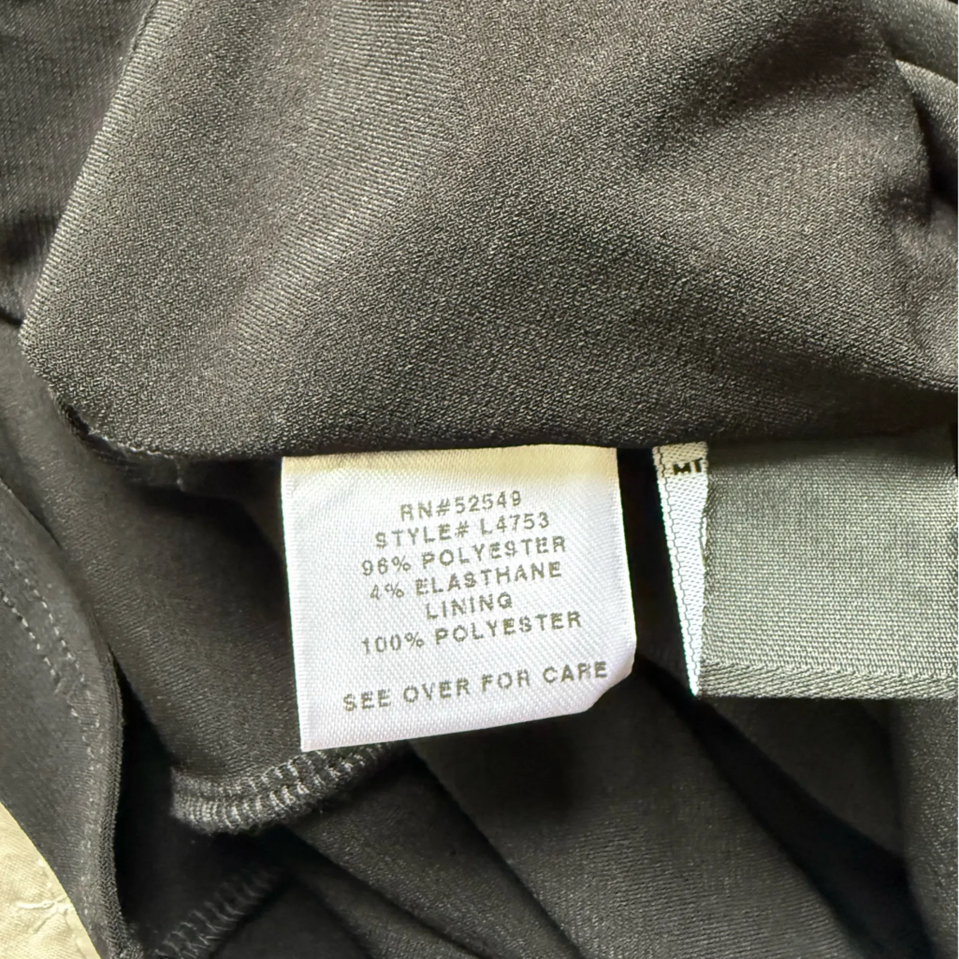 Laundry by Shelli Segal‎ Black Faux Wrap Dress Stretch size 6 - Image 11