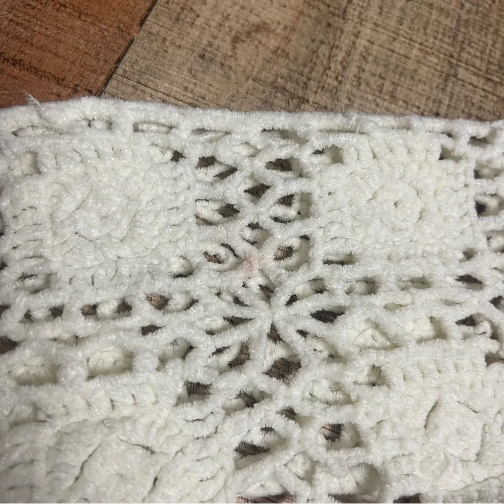 Chenille Knit Boho Crochet Long Scarf Fall Winter Cottagecore - Image 4