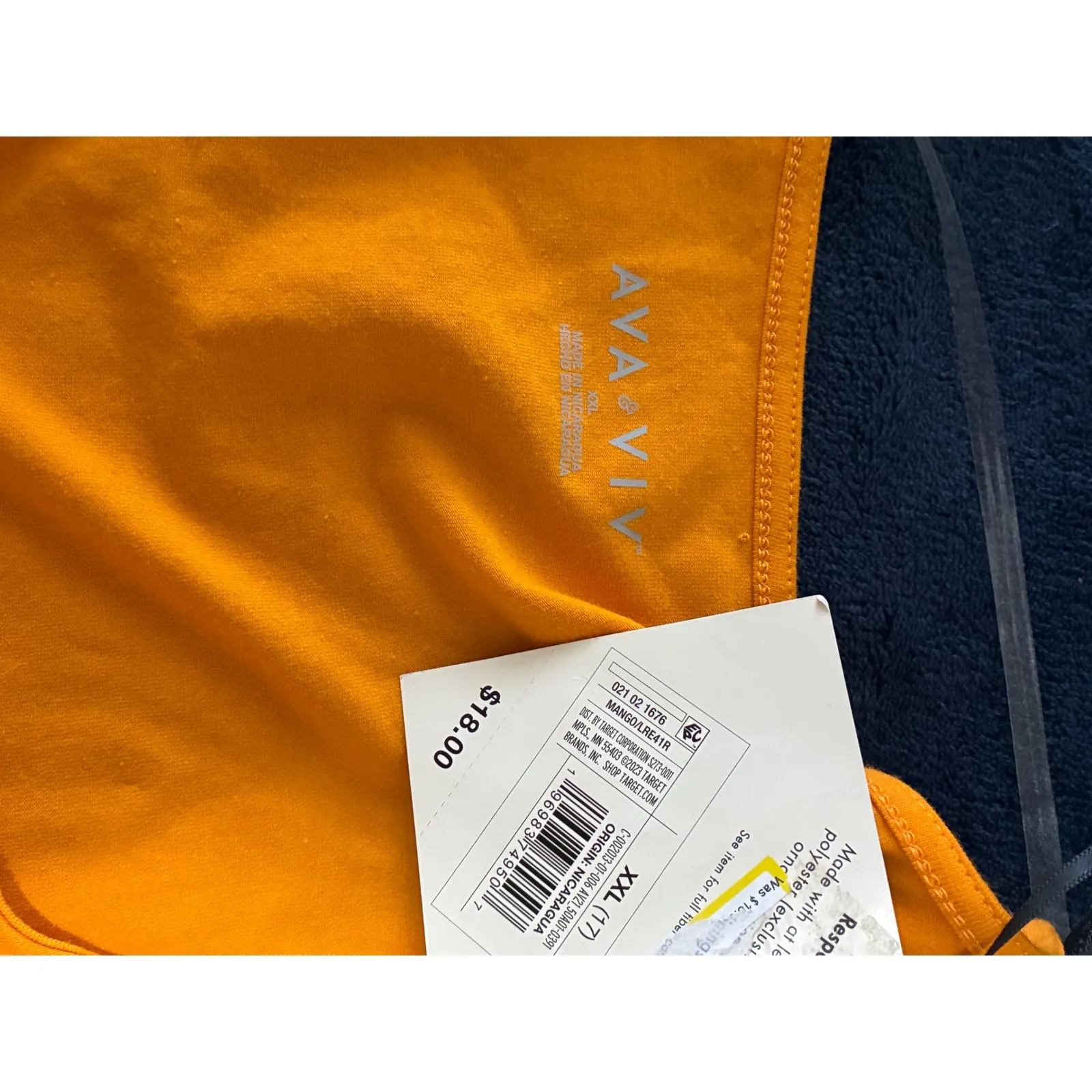 NWT Ava & Viv Short Sleeve Knit Top Women's Size XXL - Image 3