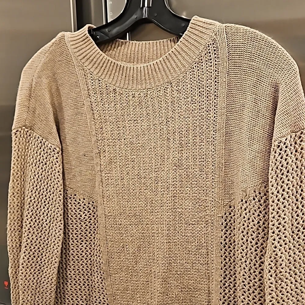 💕LOVE TOKEN💕 Knit Sweater ~ Viscose Angora Blend Light Beige - Image 3