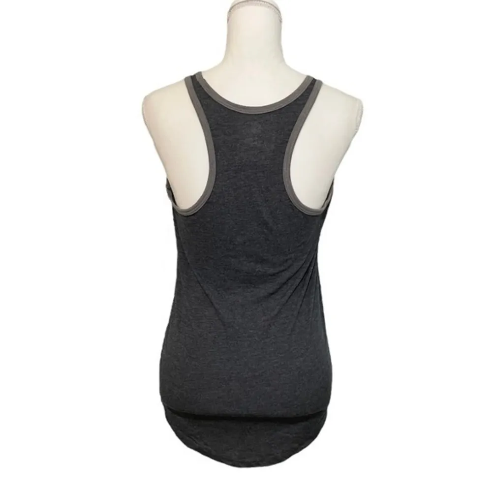 NWOT Heather Gray University of Missouri Mizzou Tigers Racerback Tank Top New - Image 2