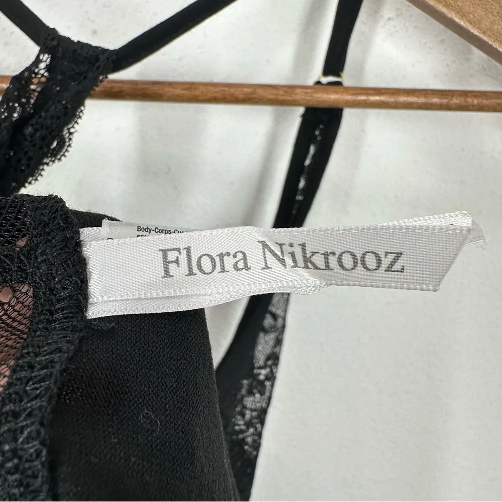 Floral Nikrooz Black Lace Trimmed Racerback Pajama Intimate Top Size‎ Large NWT - Image 8