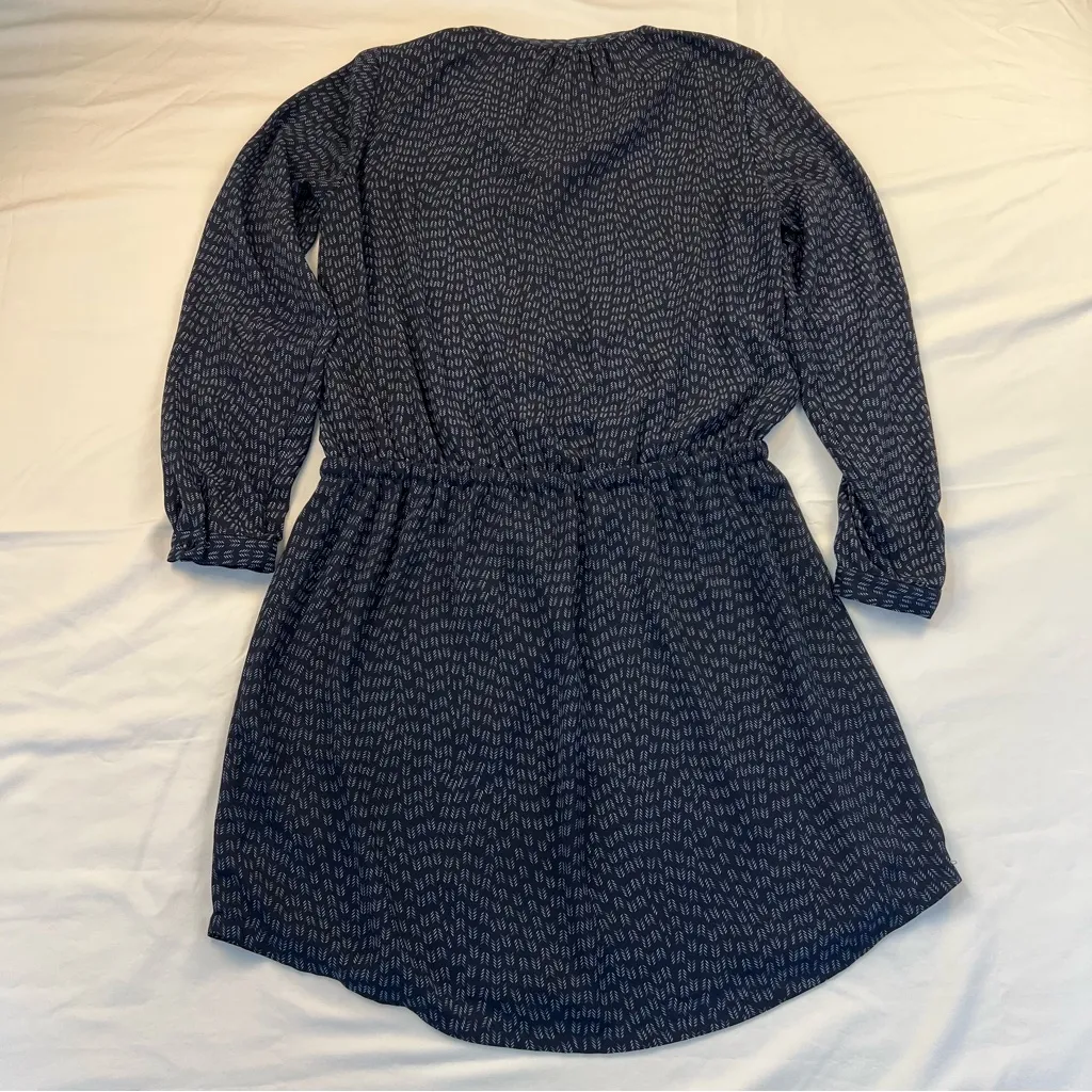 Hilary Radley  Navy Patterned Dress, Size: Small - Image 6