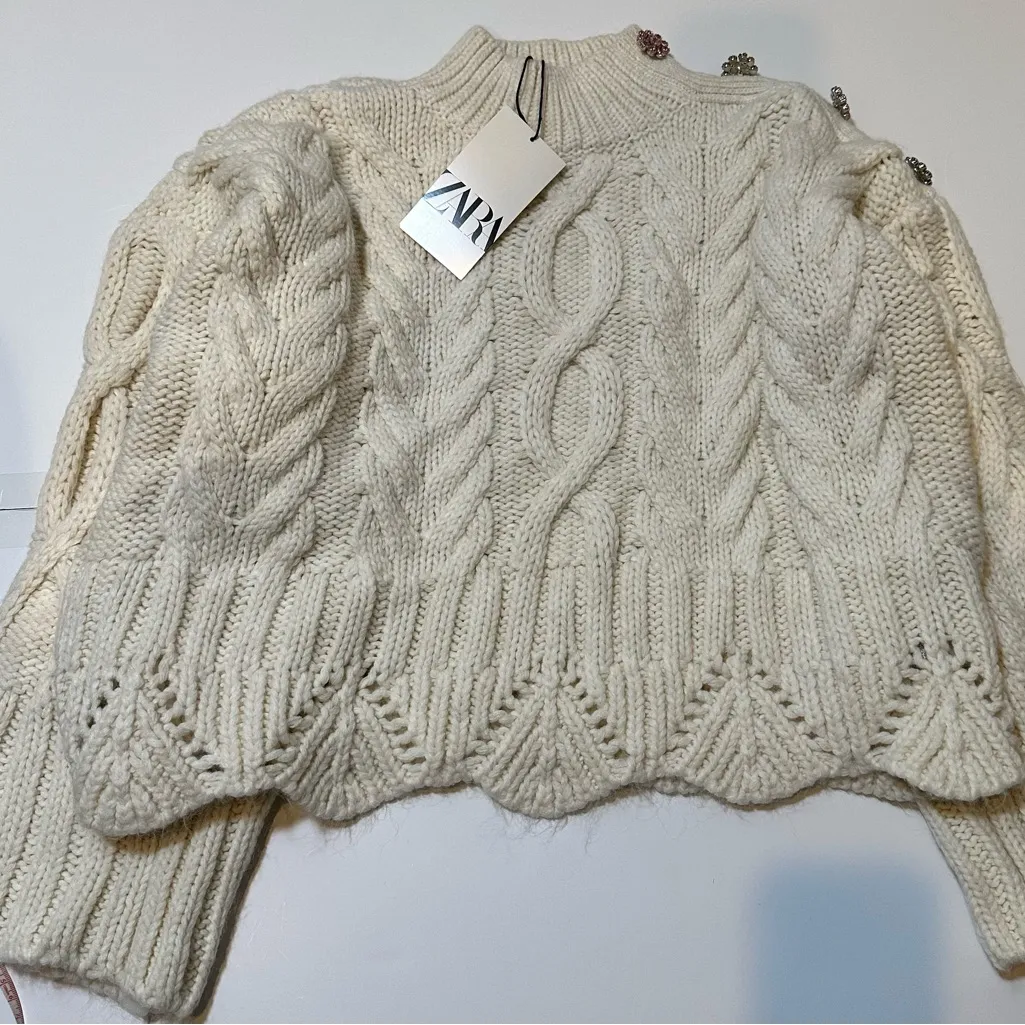 Zara *NWT* Cable Knit Sweater - Image 4