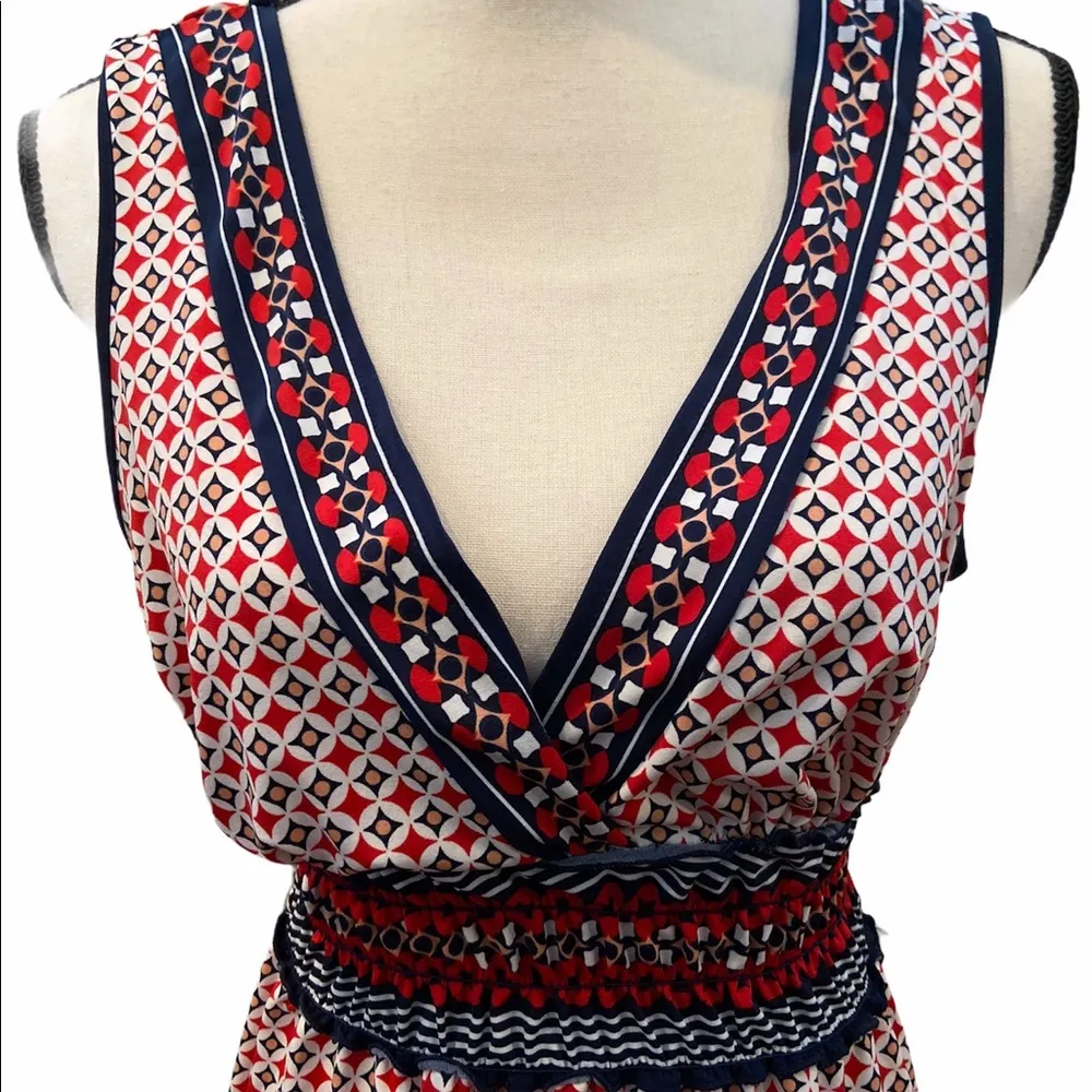 EUC Max Studio smocked waist cross front M dress. - Image 2