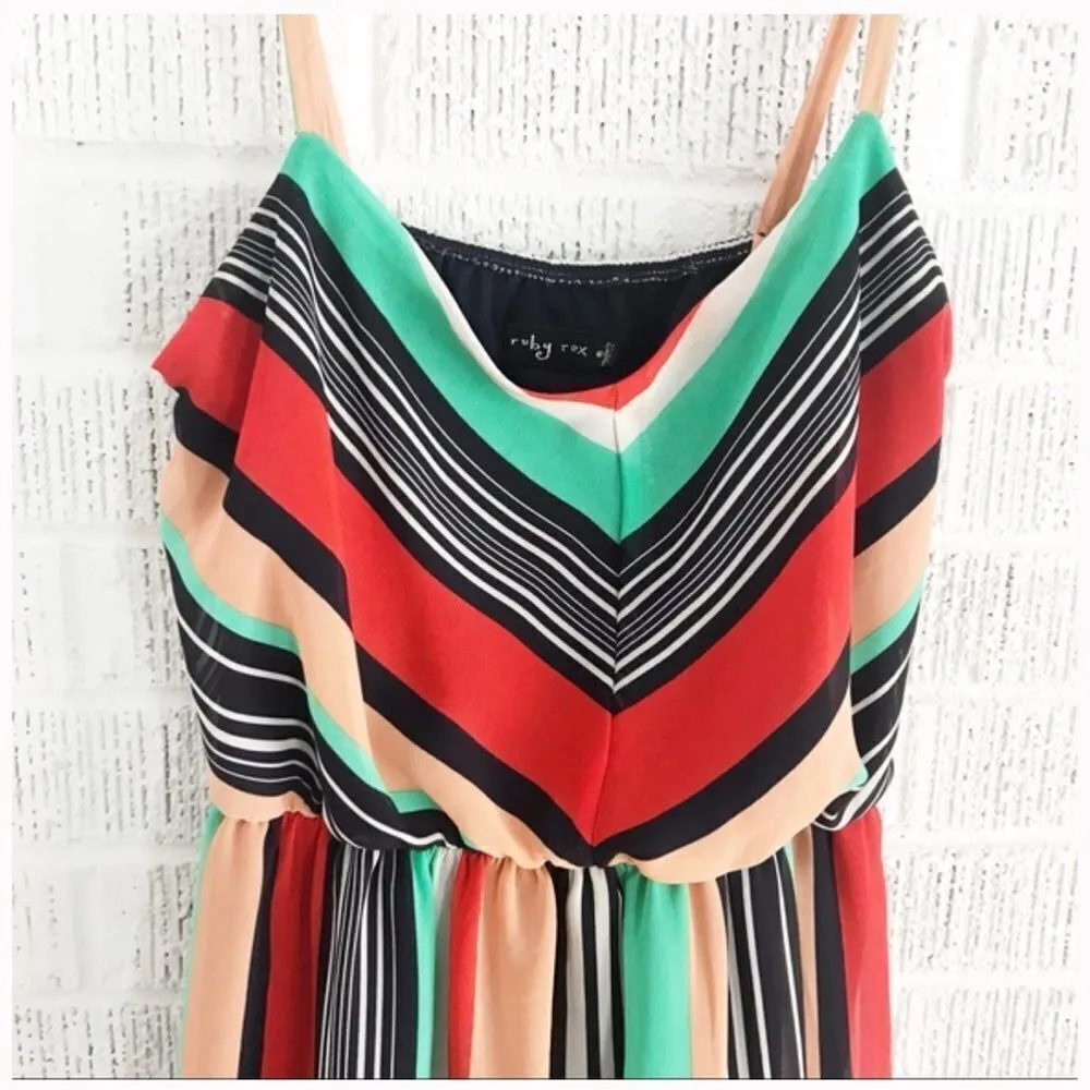 ✨ Ruby Rox Juniors Striped Illusion Maxi Dress✨ - Image 4