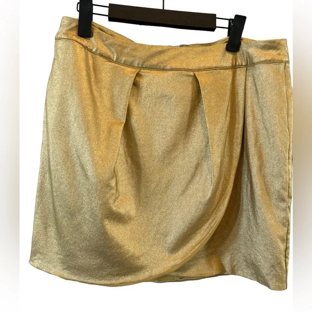 Tinley Road mini bubble‎ skirt large Gold - Image 2