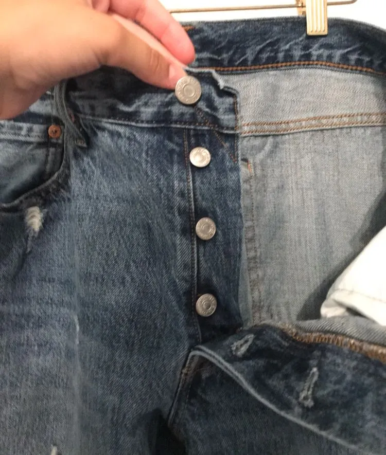 Levi’s Patched Ripped Jeans  - Image 3