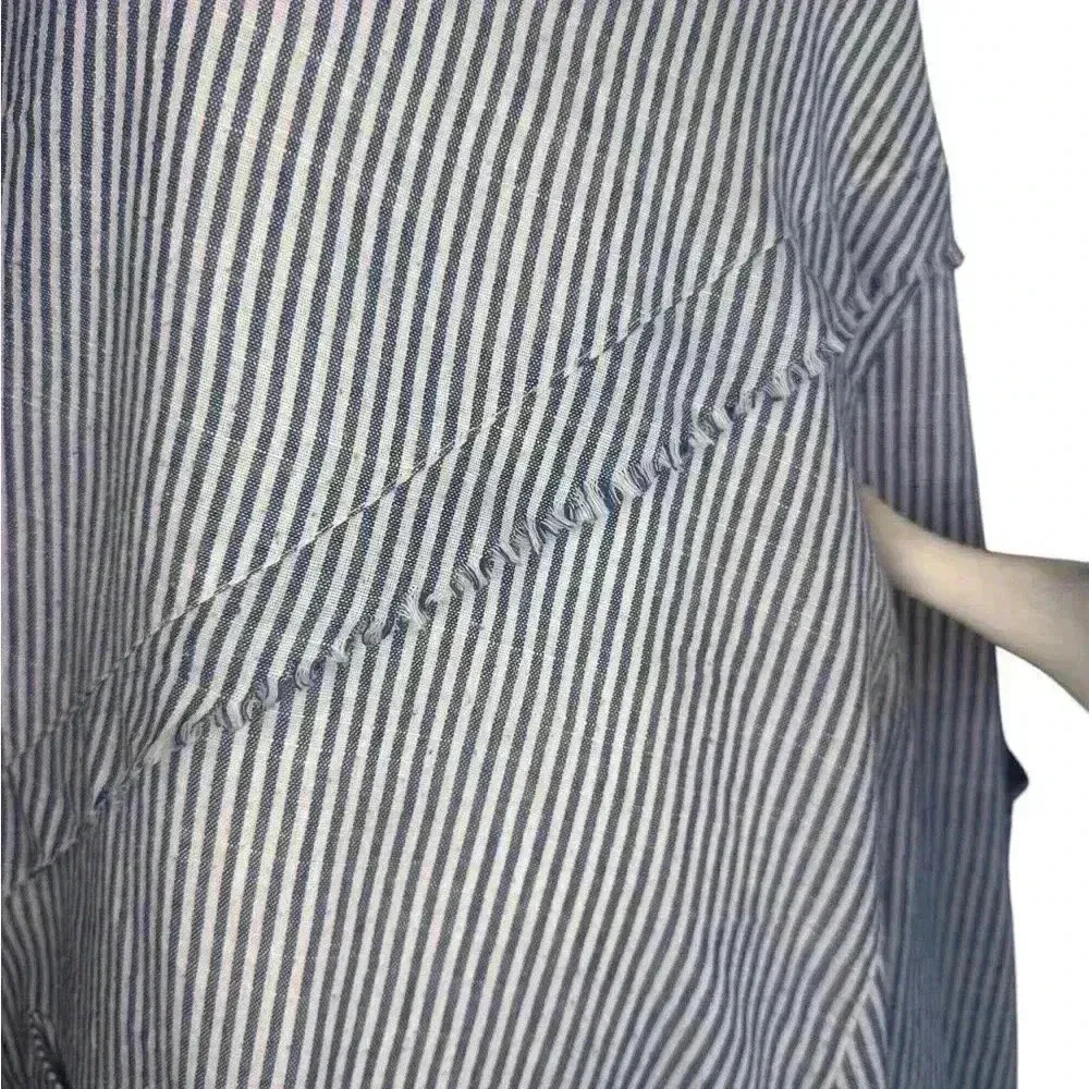 For Cynthia Linen Lagenlook Mixed Media Beachy Dress Size 2X. - Image 3