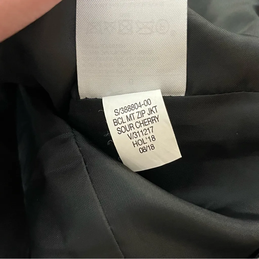 Banana Republic Factory Boucle Moto Jacket Asymmetrical Zip Knit Black Red 6 - Image 6