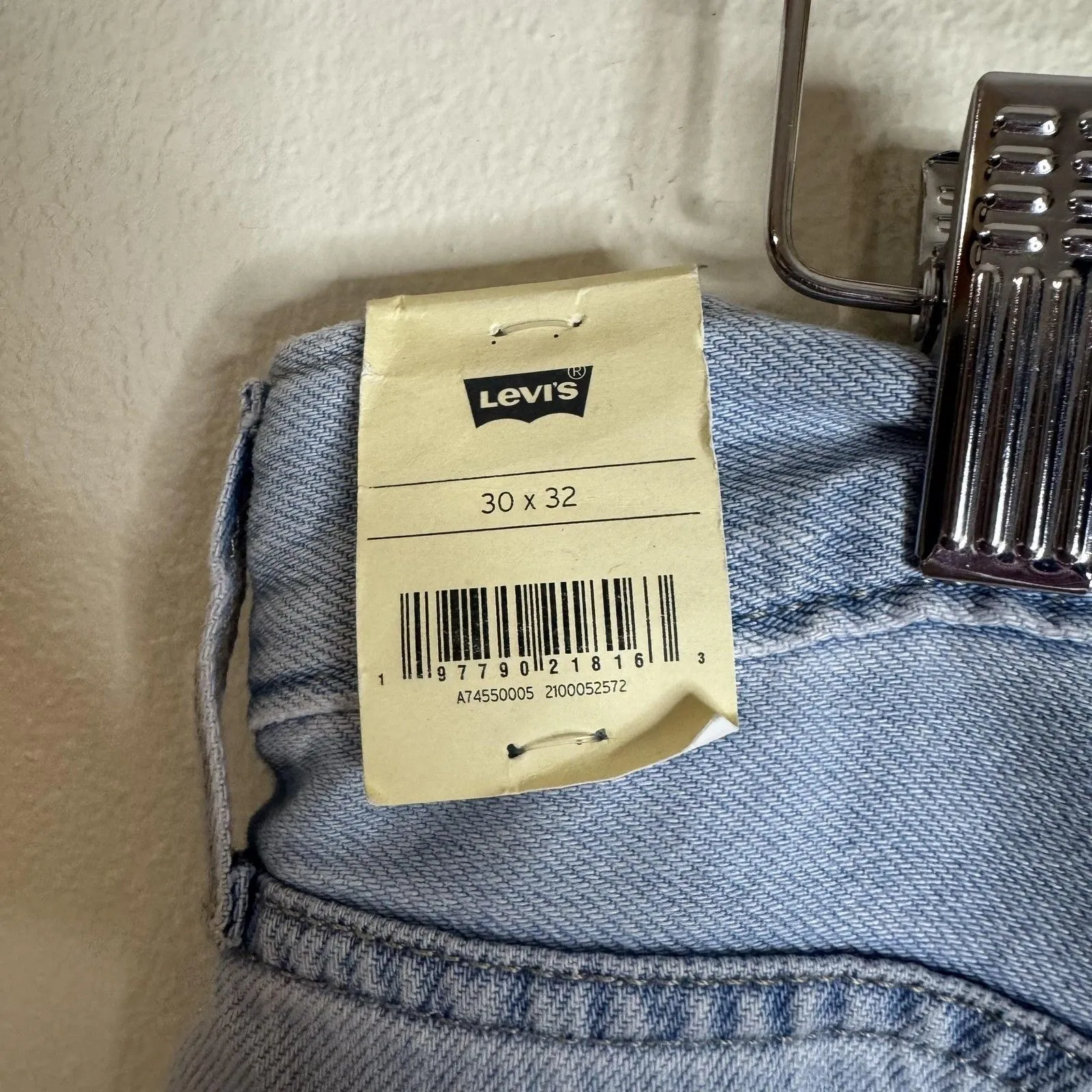 Levis Baggy Dad Wide Leg Jeans Womens 30 Blue Light Wash Mid Rise Relaxed Denim - Image 12