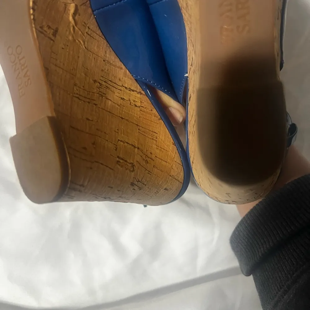 Franco Sarto Women's Blue Slingback Heels - Image 6