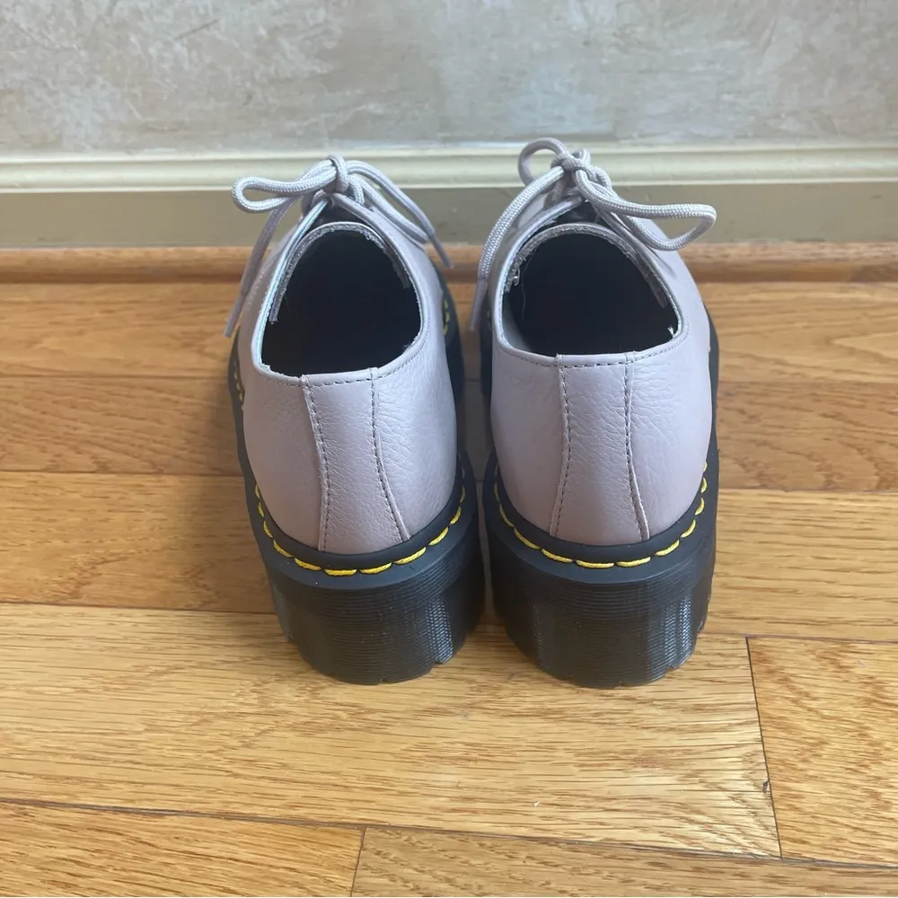 DR. MARTENS 31167 PLATFORM OXFORDS SHOES PINKY BEIGE BLUSH WOMENS Sz 39 US 8 - Image 10