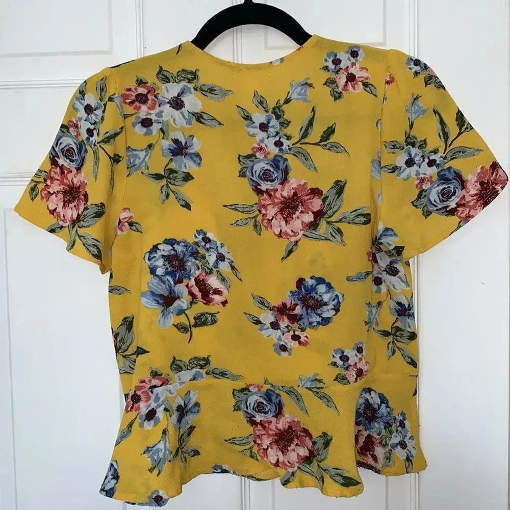 The Outfit Yellow Floral Blouse Yellow - Image 2