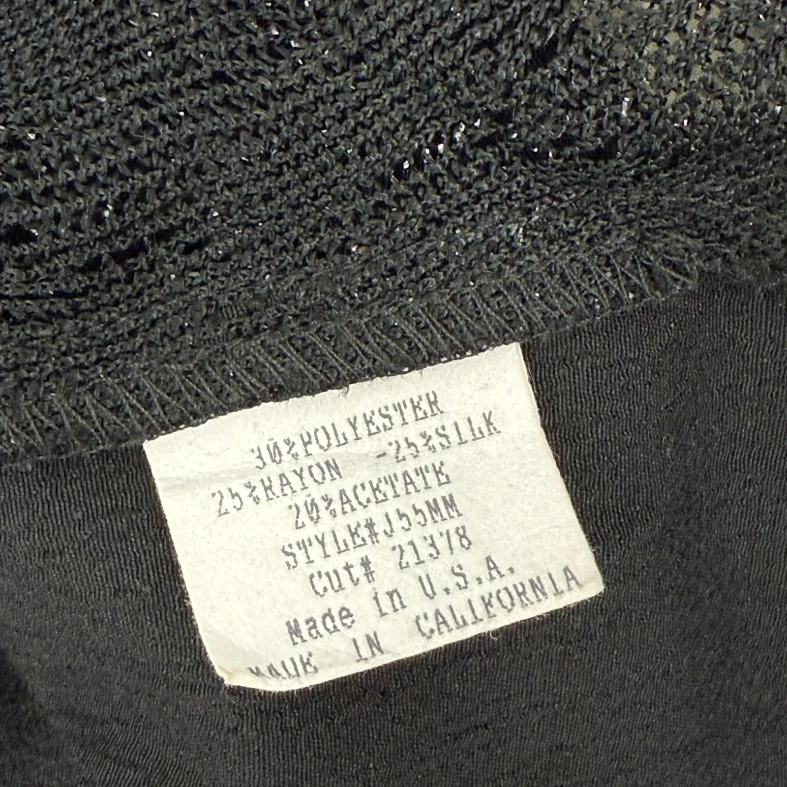 Spencer Alexis SA2 Large Kimono Silk Blend Lagenlook Art to Wear Boho Vintage Black - Image 11