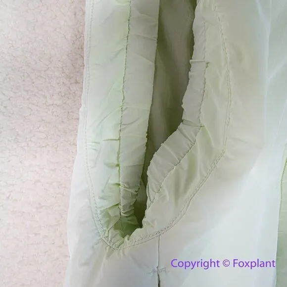 New! Free People Movement‎ Sight Seein’ puffer vest in mint green, size S - Image 11