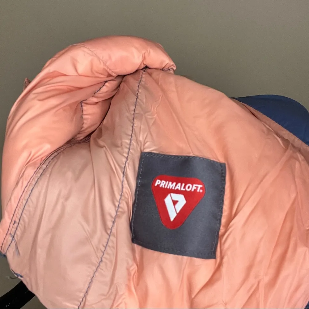 Blue and Pink Quilted Women's Jacket puffer down coat Bernardo primaloft large - Image 8