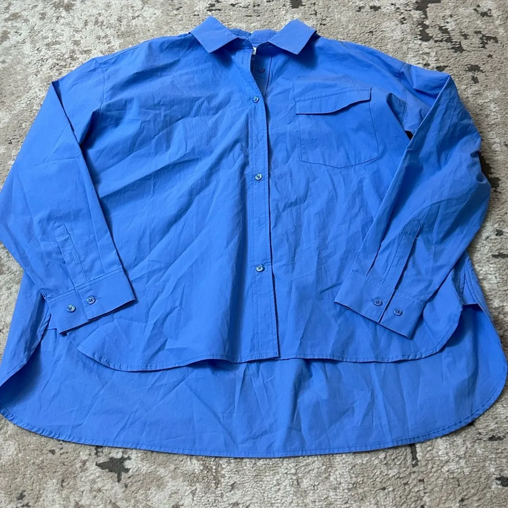 Mod Ref Raya Poplin Top Size Small - Blue - Image 2