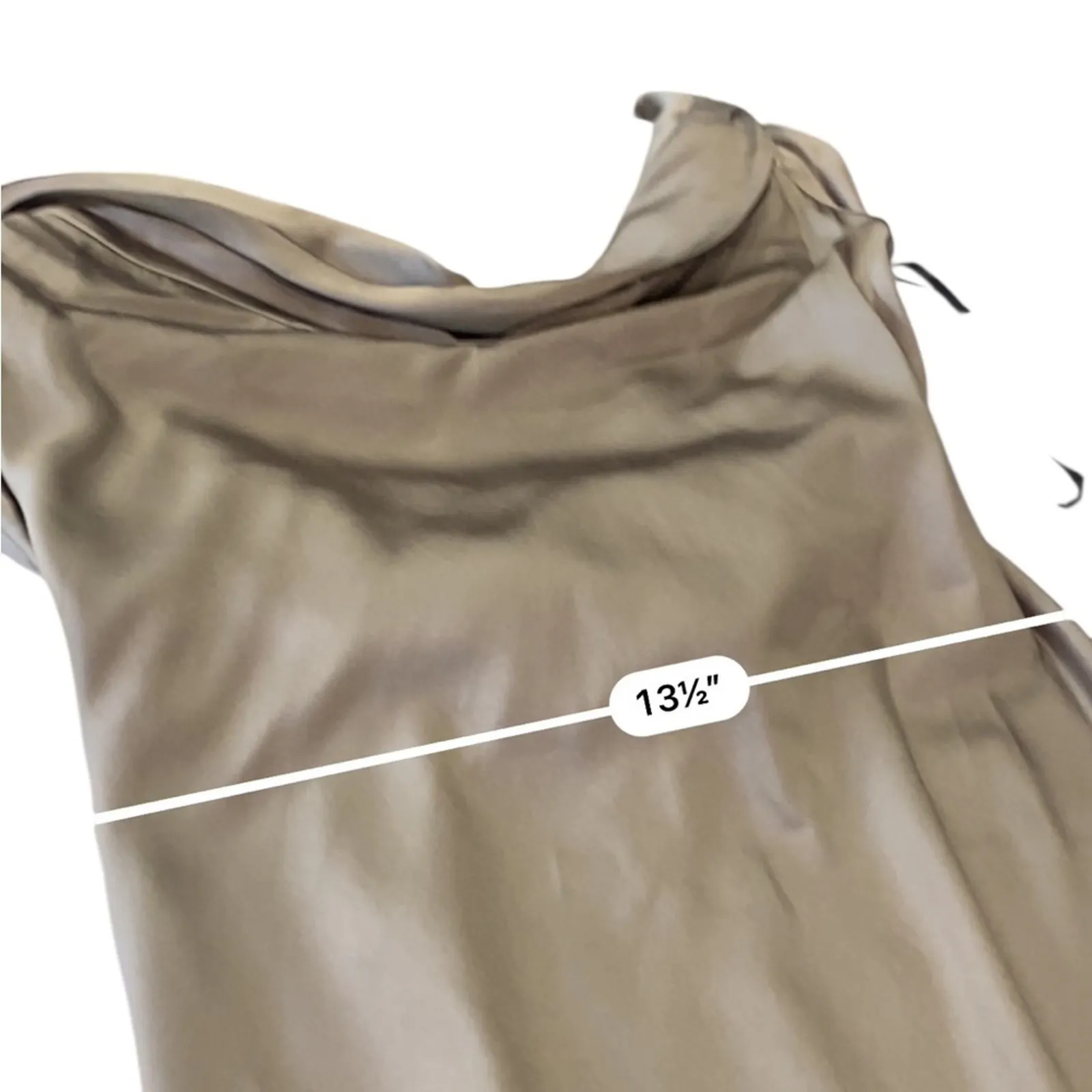 Vera Wang Silk cowl neck Dress Size 2 in champagne floor length cocktail party - Image 8