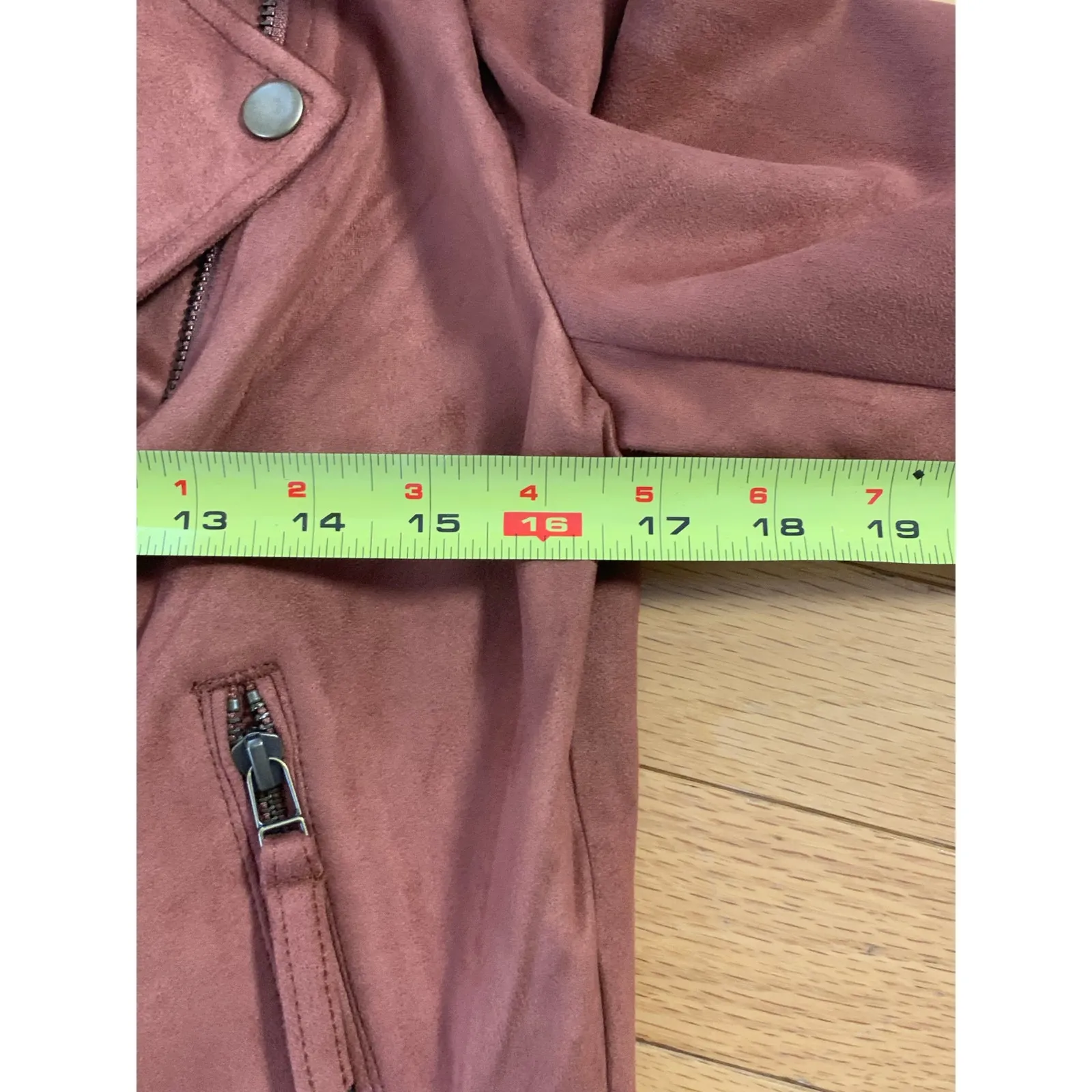 Good Hart‎ Faux Suede Jacket NWT size small Brown - Image 6