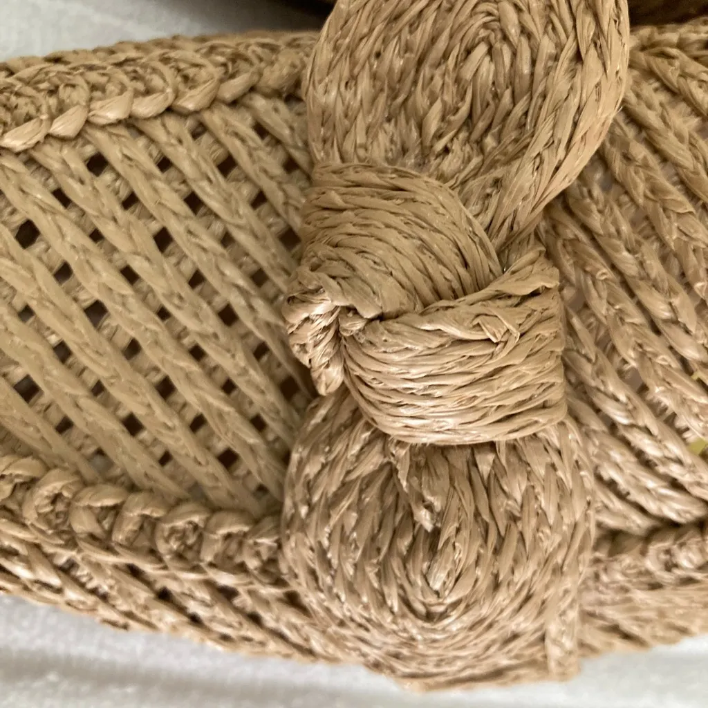 Charles David Tan Woven Flats with Bow Detail - Image 5