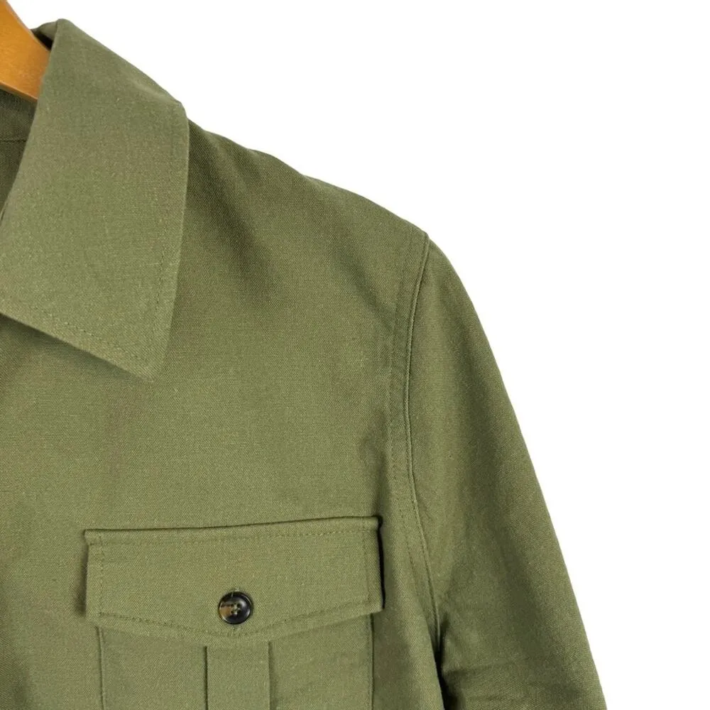 New Tuckernuck Olive Steele Button Down Long Sleeve Boyfriend Shirt Top Size XL - Image 6