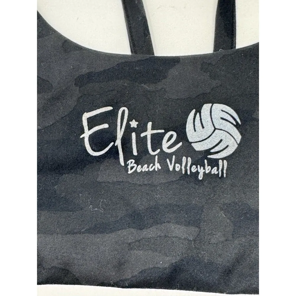 Vuori Women's Yosemite Bra Black Camo VW104 Size Small NEW Logo Sports Bra - Image 2