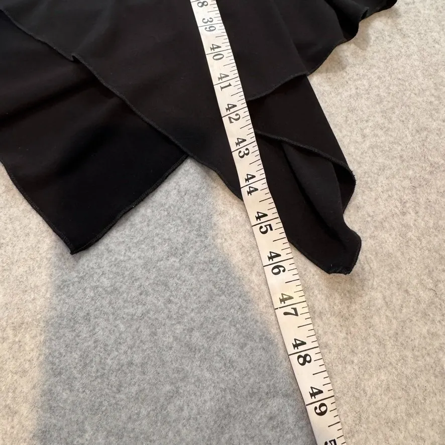 Vintage Y2K Janine Whimsigoth Fairy Dress sz L Black Rhinestone Handkerchief Hem Size L - Image 15