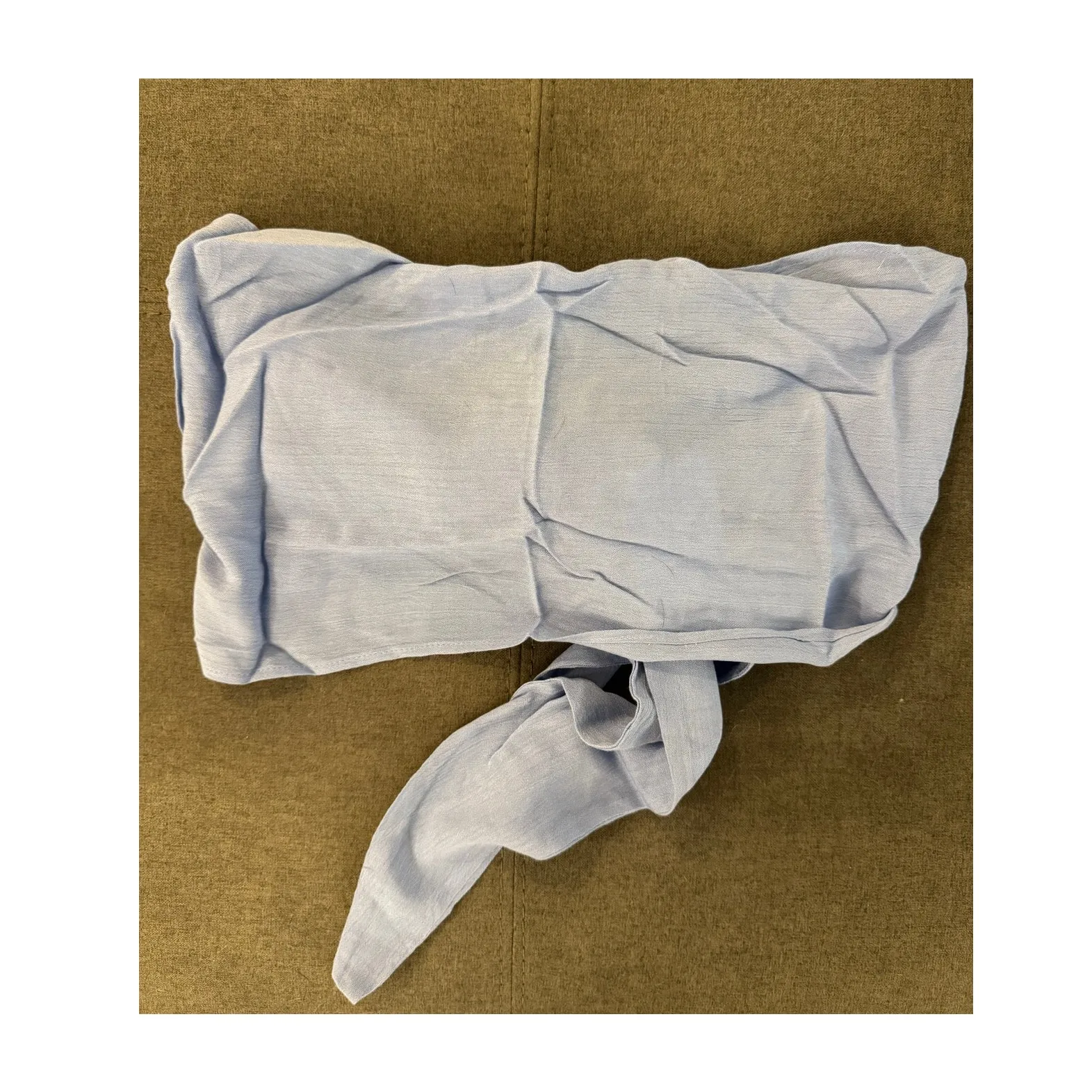 STAUD x Solid & Striped NWT Sky Blue Gauze Baia Tube Tie Front Wrap Top Medium - Image 2