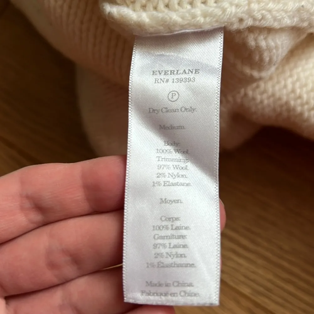 Everlane  Wool Cable Knit Mock Neck Sweater - Image 7