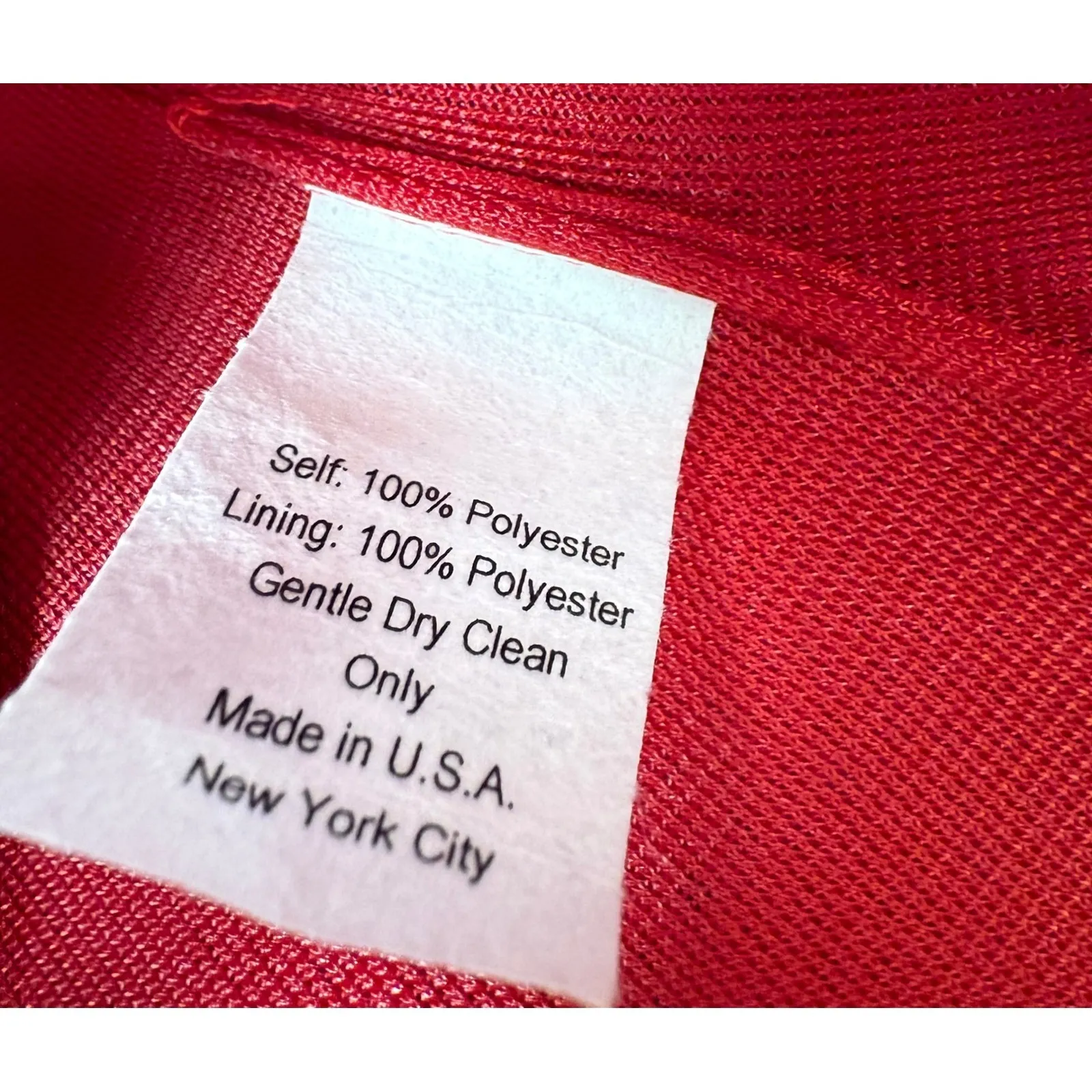 Issue New York Red V Neck Textured Flare Statement Party Cocktail Dress Medium - Image 14