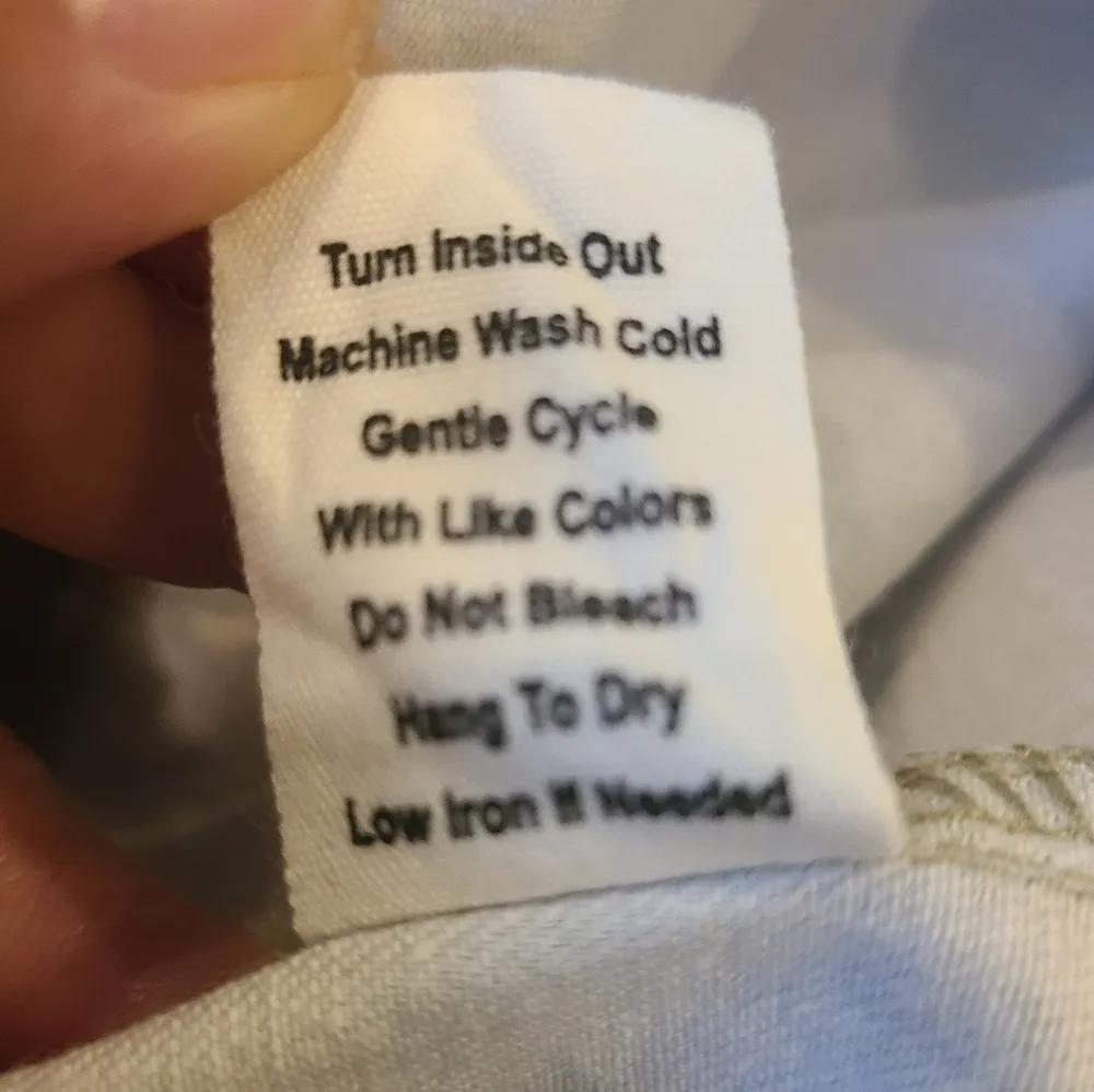 Blu Pepper Denim Green Polka-dot Skirt Size Large - Image 8