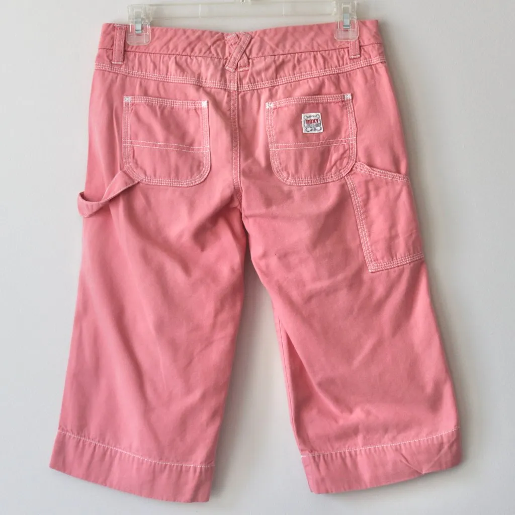 Roxy Vintage 2000's 100% Cotton Salmon Pink Knee-Length Bermuda Shorts 1 - Image 7