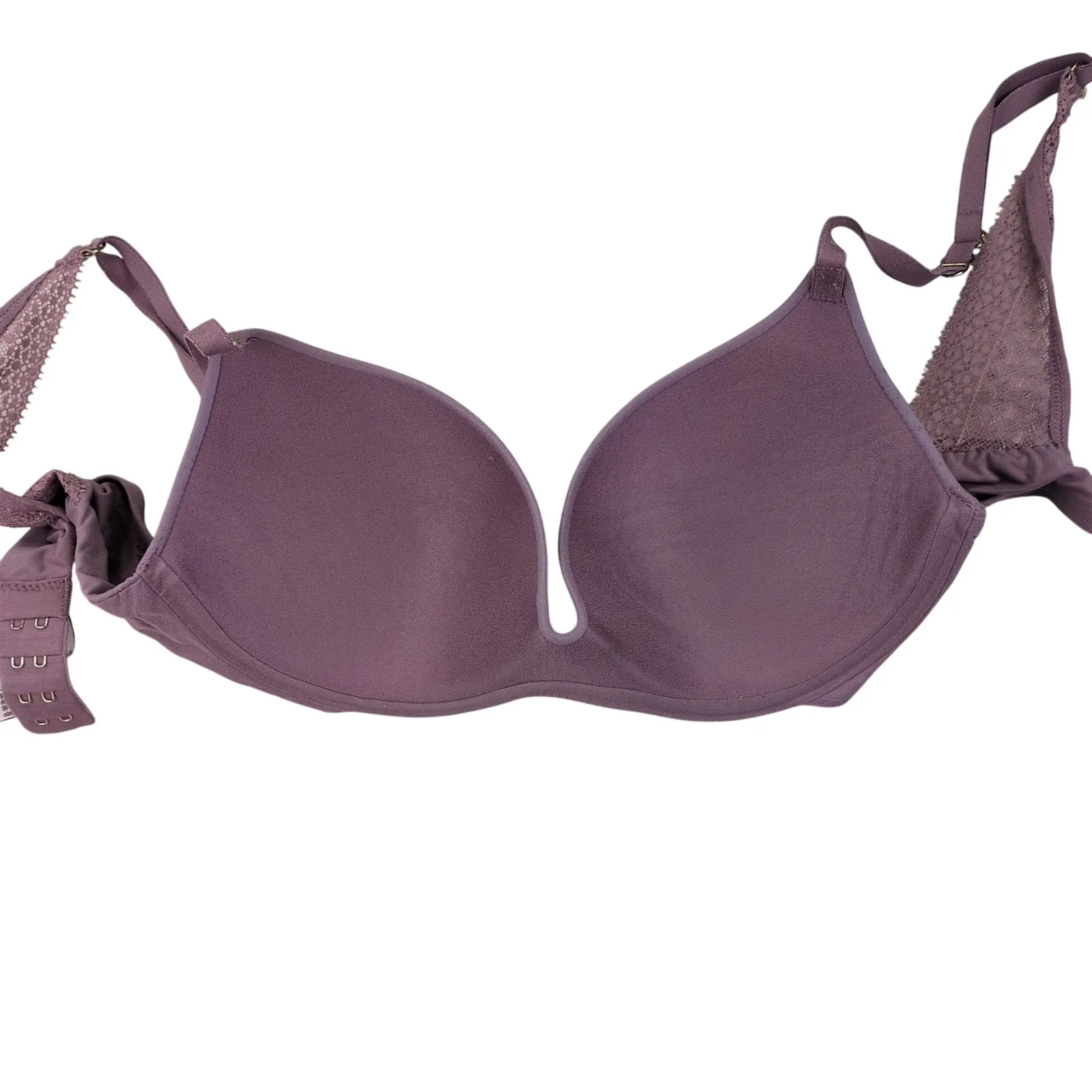 Victorias Secret Incredible Perfect Shape Bra 32C Purple‎ Lace Accents - Image 2