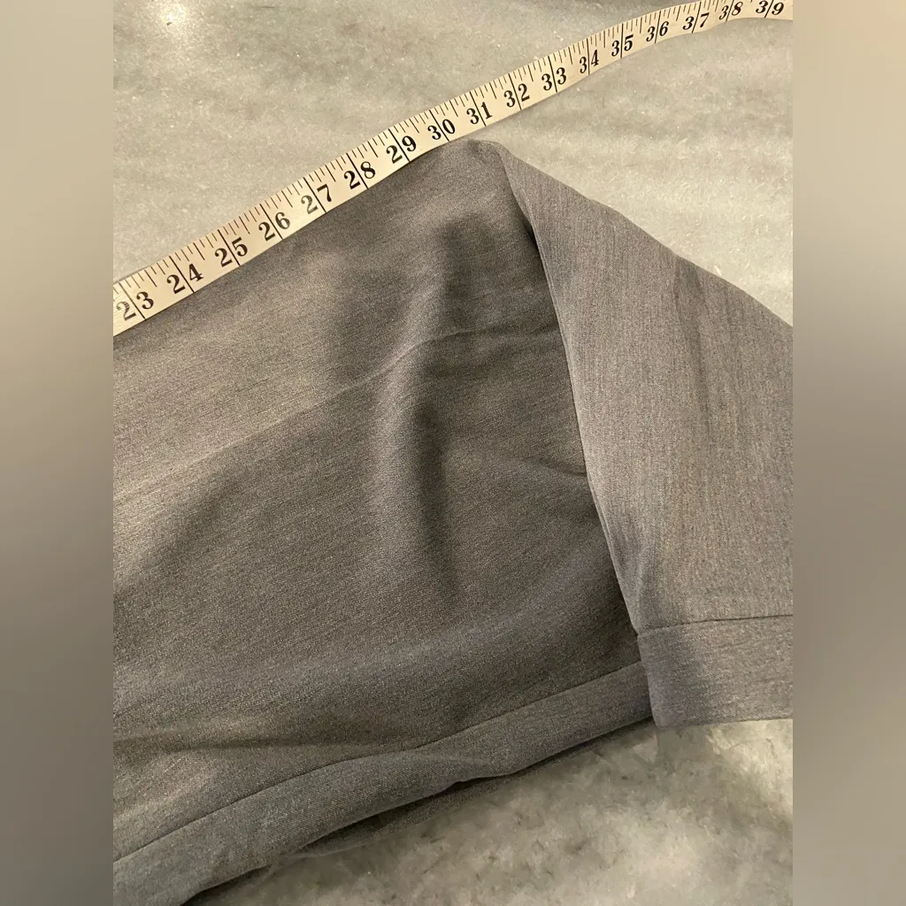 Liz Claiborne Size 8 Gray Audra Trouser Straight Leg Stretch Career Pants - Image 7