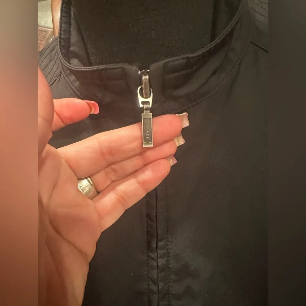 Coldwater Creek Women's Jacket Black Cotton Nylon Full Zip Fall Casual - Image 6