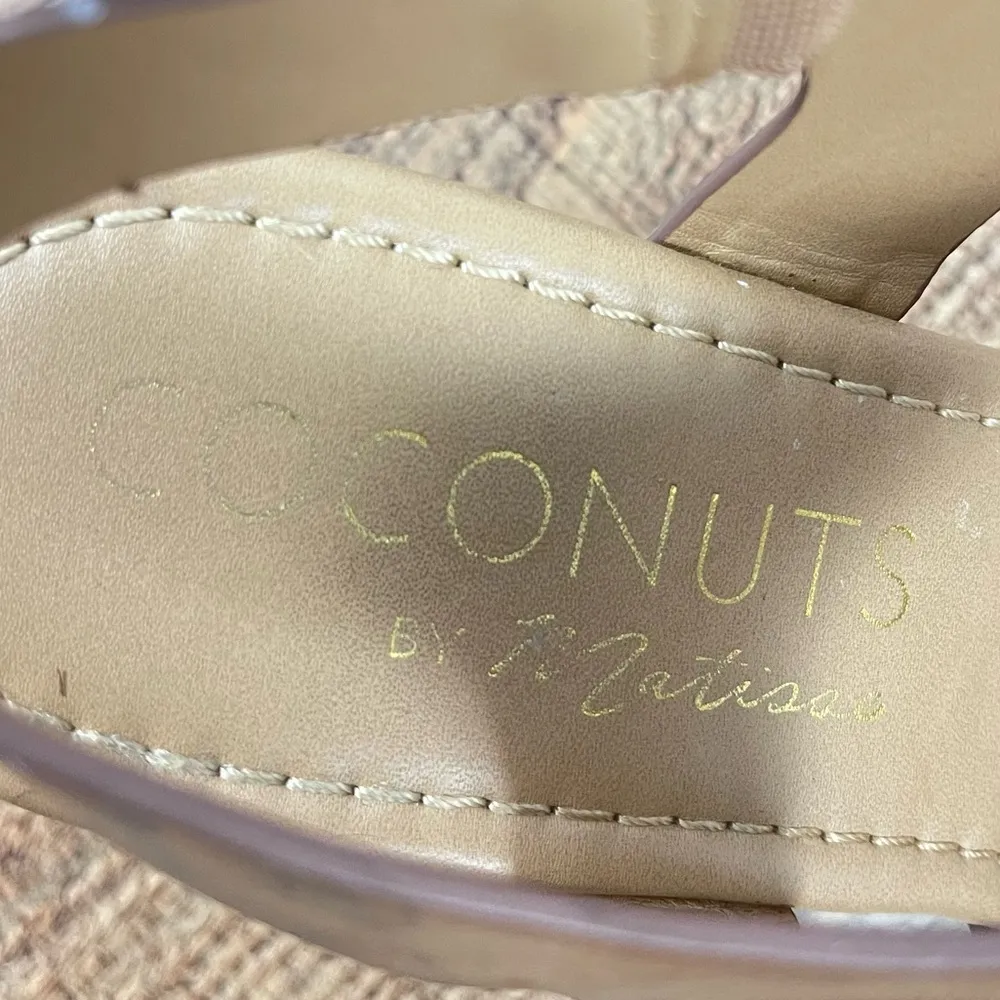 Coconuts by Matisse Women's 7 Leather Straps Wedge Slingback Boho Sandals Heels - Image 9