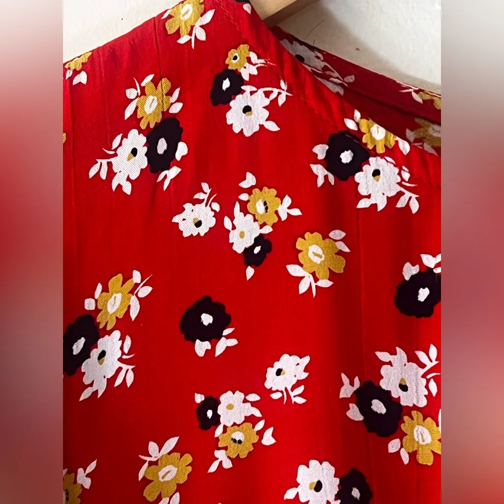 Faithfull The Brand Daphne Floral Short Sleeve Mini Dress - Image 9