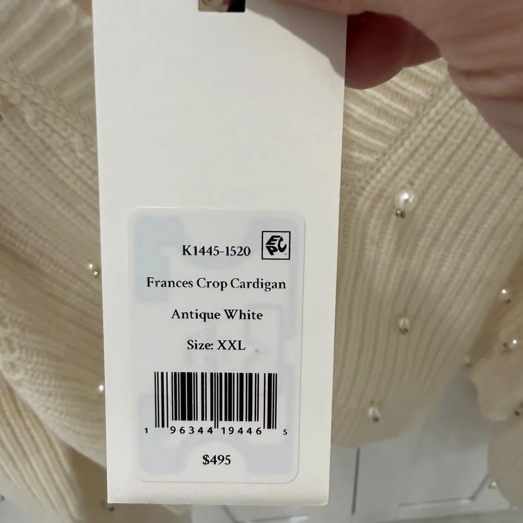 LoveShackFancy Frances Crop Cardigan - Image 10